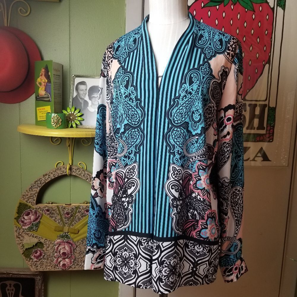 Dana Buchman Blouse L/S Paisley L